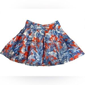 Jcrew Blue and Red Women's Skirt